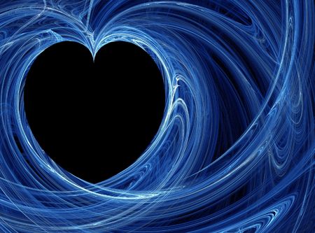 wispy heart patternの写真素材