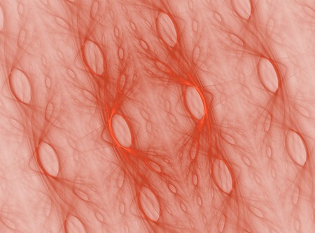 red orange cell fractal pattern background designの写真素材