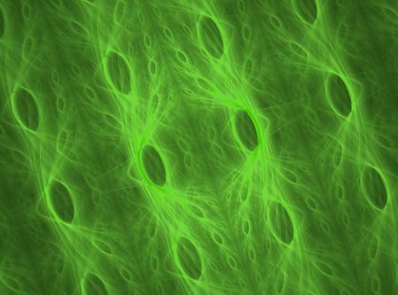 green glowing cell fractal pattern background designの写真素材