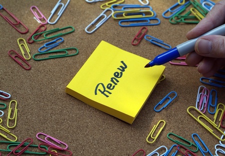 Renew New Year Resolution conceptの写真素材