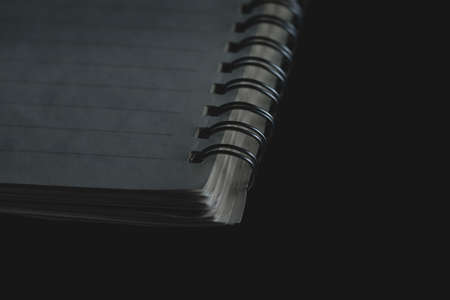 white, paper, business, illustration, abstract, black, concept, 3d, design, square, desktop, dark, background, notepad, flat lay, pen, spring, moody, educationの写真素材