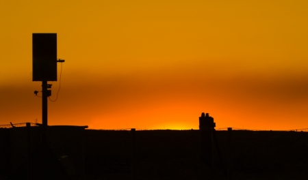 Orange Sunsetの写真素材