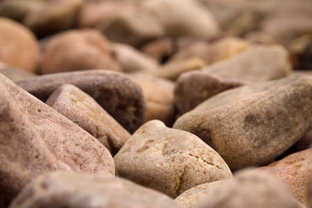 Large river stones in the bed of a dry creek in South Australia.