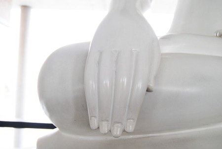 Hand Buddha Whiteの写真素材