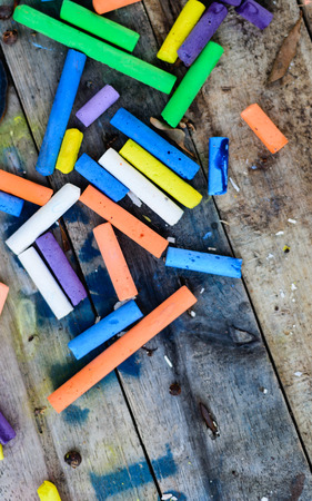 Chalk Color Horizontalの写真素材