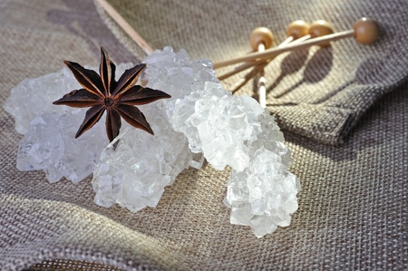 Rock sugar candyの写真素材