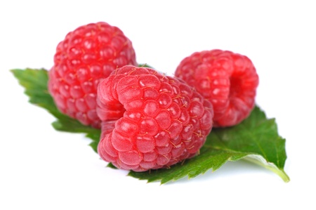 Some ripe raspberries