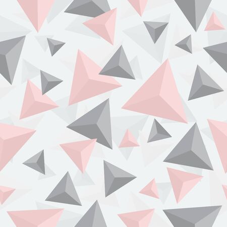 Abstract pastel geometric triangle seamless pattern backgroundのイラスト素材