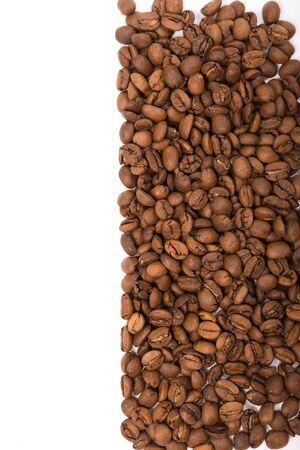coffee bean on a white backgroundの写真素材
