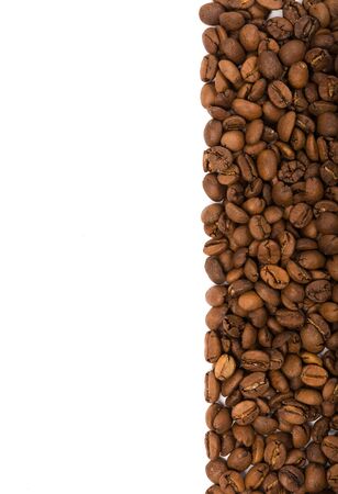 coffee bean on a white backgroundの写真素材