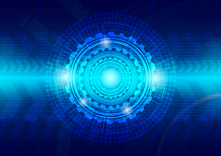 Hi-tech technology concept, abstract background. Illustration use for decorating websites, applications and graphics.の写真素材