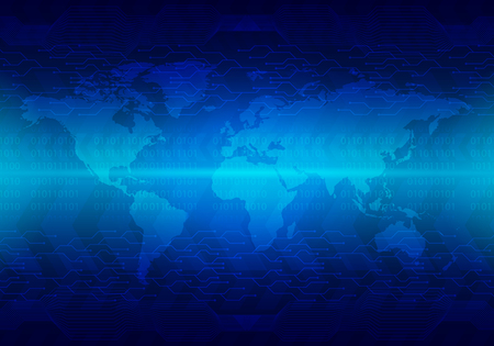 Hi-tech technology concept, abstract background. Illustration use for decorating websites, applications and graphics.のイラスト素材