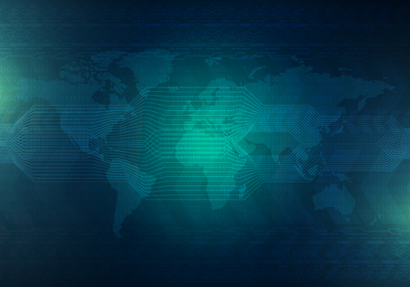 Hi-tech technology concept, abstract background. Illustration use for decorating websites, applications and graphics.のイラスト素材