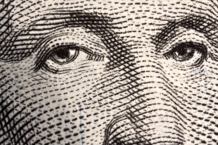 US Dollar Eyesの写真素材