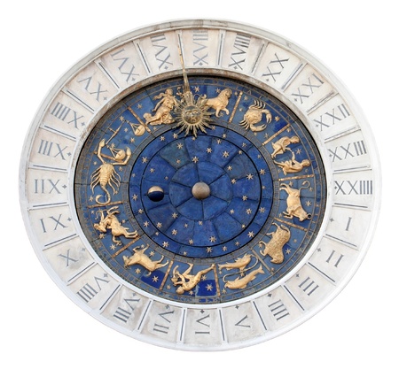 St Marks Astronomical Clock Isolatedの写真素材