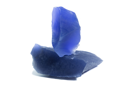 Top quality blue rough chalcedony from Nambiaの写真素材