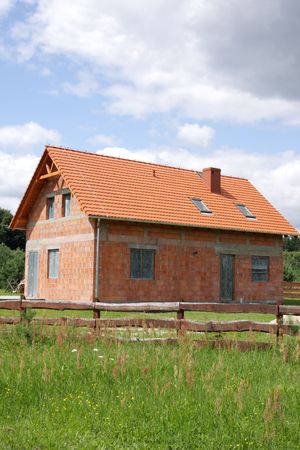Rural house â constructionの写真素材