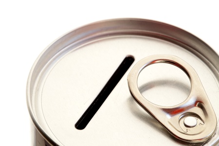 Tin money box bank, business and financeの写真素材