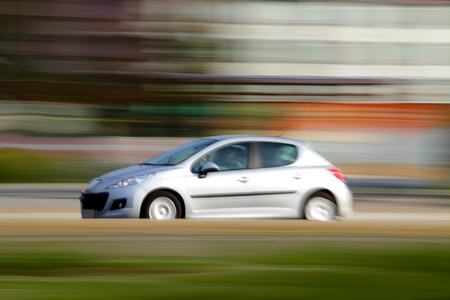 Blur small  economical family compact city carの写真素材