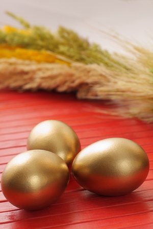 Easter egg and spring timeの写真素材