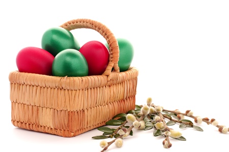 Easter egg and spring timeの写真素材