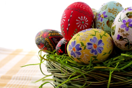 Easter egg and spring timeの写真素材