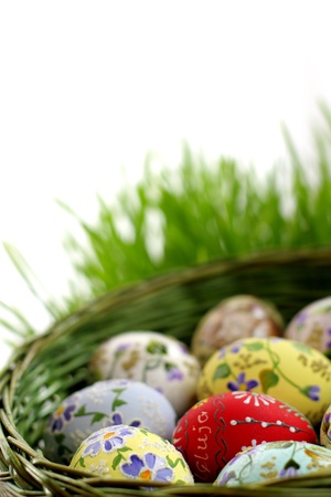 Easter egg and spring timeの写真素材