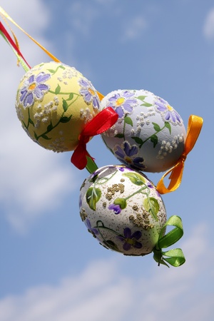Easter egg and spring timeの写真素材