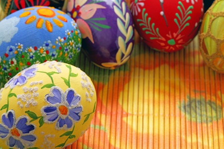Easter egg and spring timeの写真素材