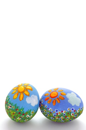 Easter egg and spring timeの写真素材