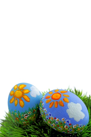 Easter egg and spring timeの写真素材