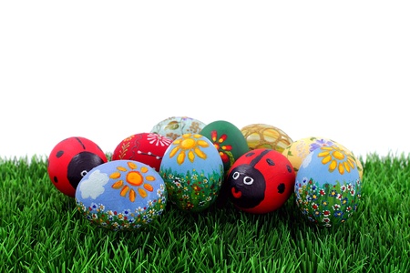 Easter egg and spring timeの写真素材