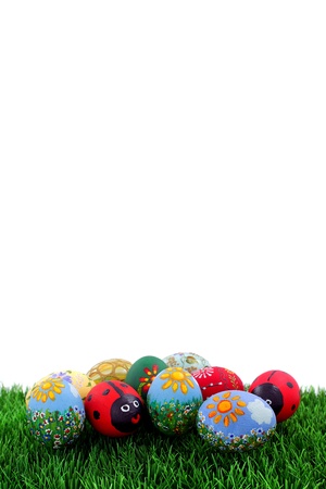 Easter egg and spring timeの写真素材