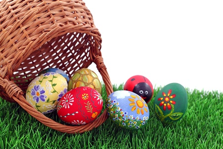 Easter egg and spring timeの写真素材