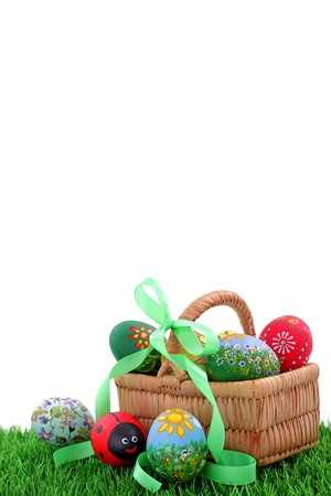 Easter egg and spring timeの写真素材