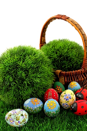 Easter egg and spring timeの写真素材