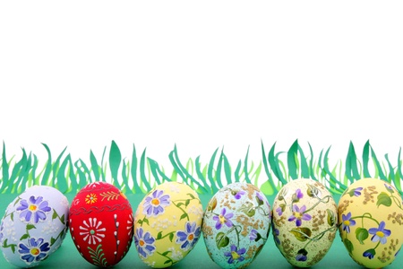 Easter egg and spring timeの写真素材