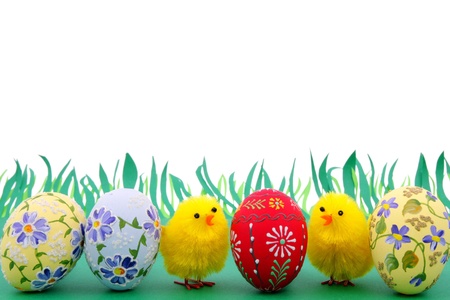 Easter egg and spring timeの写真素材
