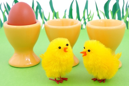 Easter egg and spring timeの写真素材