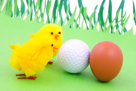 Easter egg and spring timeの写真素材
