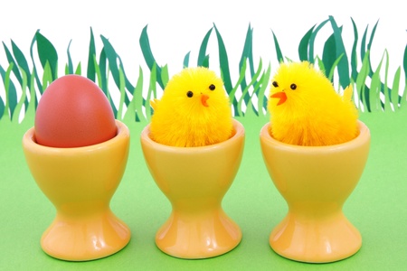 Easter egg and spring timeの写真素材
