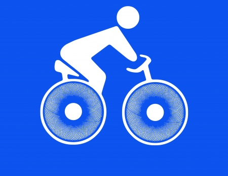 Cycling recreation and a healthy way of lifeの写真素材
