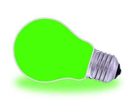 Traditional  light bulb and renewable energyの写真素材