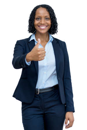 Successful mature adult afro american businesswoman