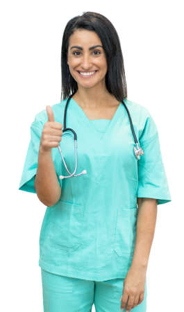 Optimistic mexican female nurseの写真素材