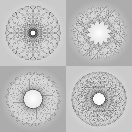 abstract pattern, created by the rotation of geometric bodyのイラスト素材