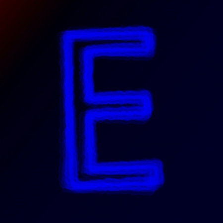 neon letters of the alphabet or abstract glowing symbolsのイラスト素材