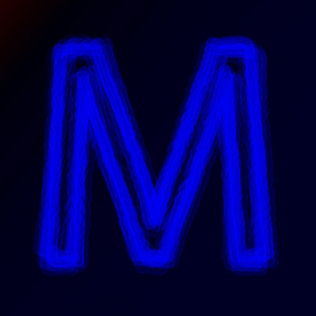 neon letters of the alphabet or abstract glowing symbolsのイラスト素材