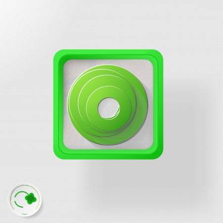 eco badge, abstract illustrationのイラスト素材