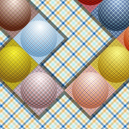 abstract pattern from balls of different colorsのイラスト素材
